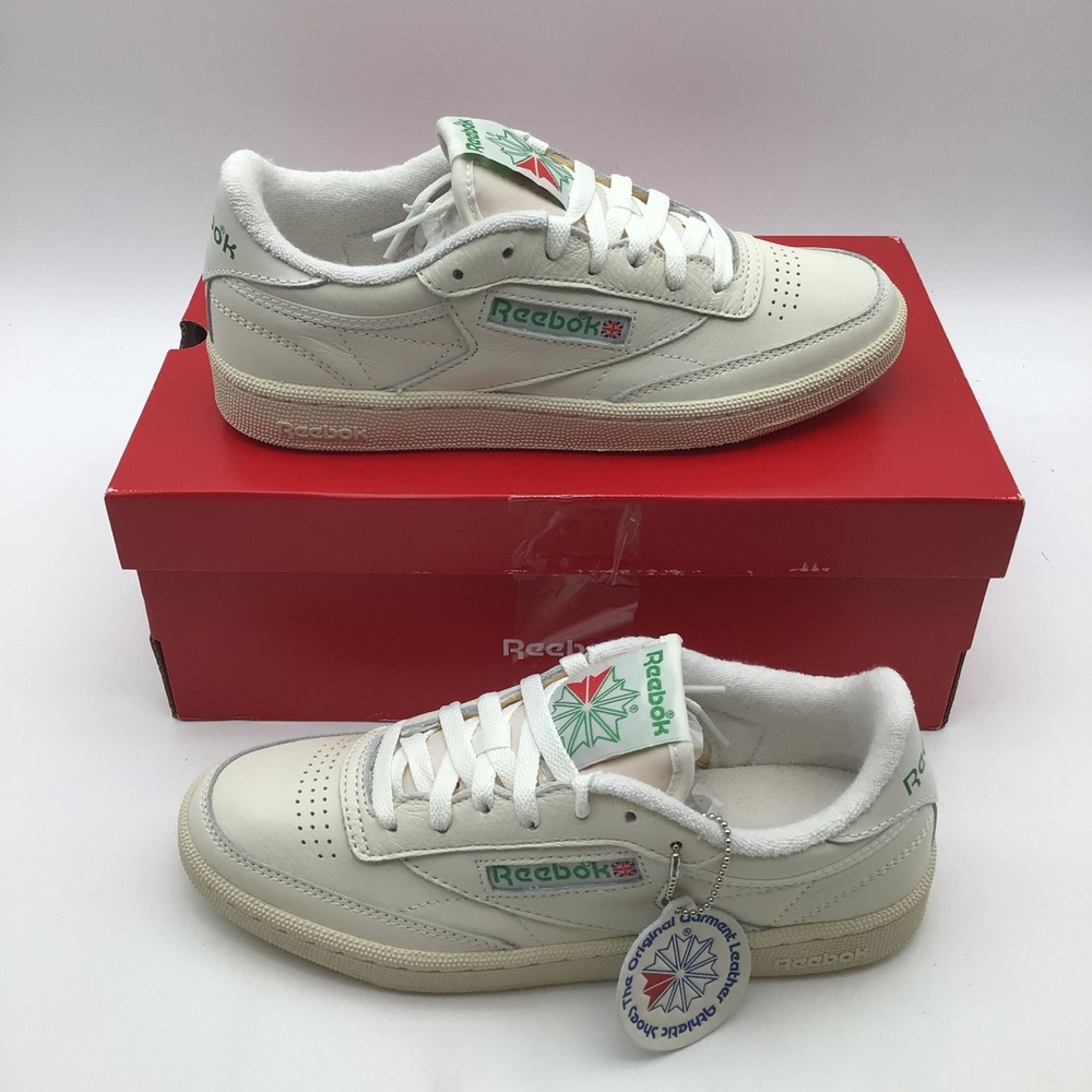 Reebok Club C 85 Vintage Women Chalk Alabaster Sneakers 100007797 Size 7.5 NEW